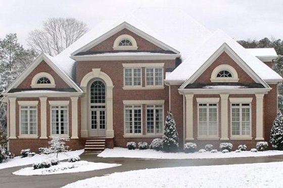 Exterior - Other Elevation 2 for European House Plan #119-129 - 4 bed, 3.5 bath