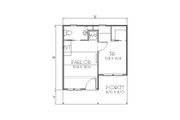 Cottage Style House Plan - 1 Beds 1 Baths 292 Sq/Ft Plan #423-43 