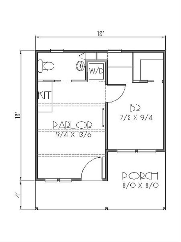 Cottage Floor Plan - Main Floor Plan #423-43