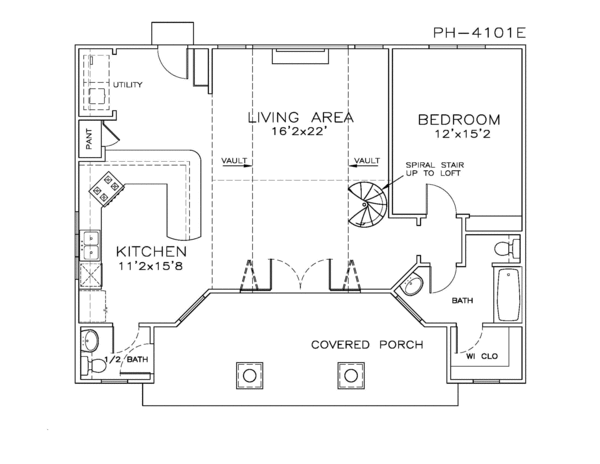 Contemporary Floor Plan - Main Floor Plan #8-226