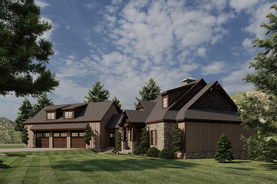 Exterior - Other Elevation for Craftsman House Plan #923-21 - 4 bed, 4.5 bath