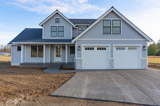 Exterior - Front Elevation 1 for Farmhouse House Plan #1070-70 - 3 bed, 2.5 bath