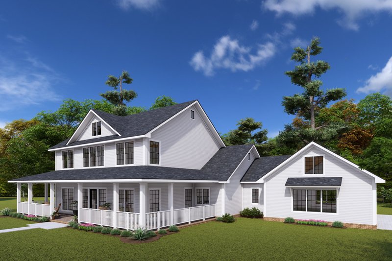 House Plan Design - Exterior - Other Elevation for Farmhouse House Plan #513-2247 - 4 bed, 3.5 bath