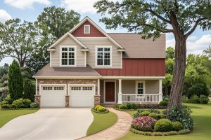 Farmhouse Exterior - Front Elevation Plan #20-1407