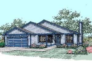 Traditional Exterior - Front Elevation Plan #60-407