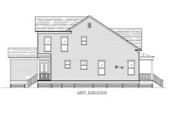Exterior - Other Elevation 1 for Traditional House Plan #442-5 - 3 bed, 2.5 bath