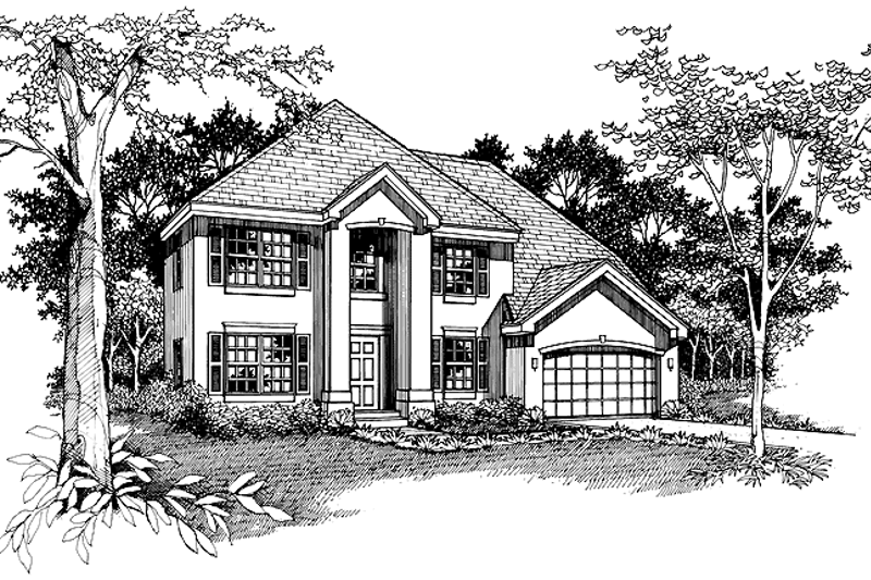 Home Plan - Classical Exterior - Front Elevation Plan #320-752