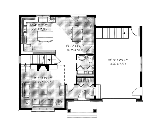 Dream House Plan - European Floor Plan - Main Floor Plan #23-2404