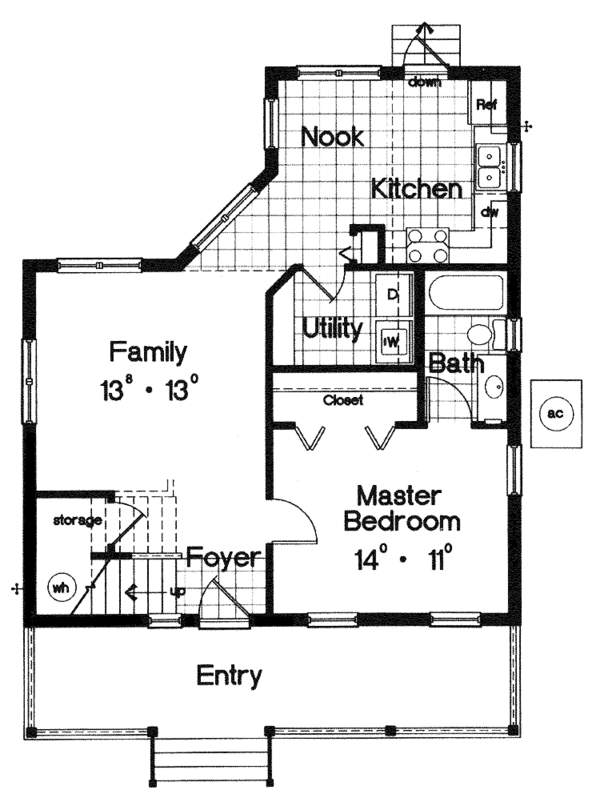 Architectural House Design - Country Floor Plan - Main Floor Plan #417-581