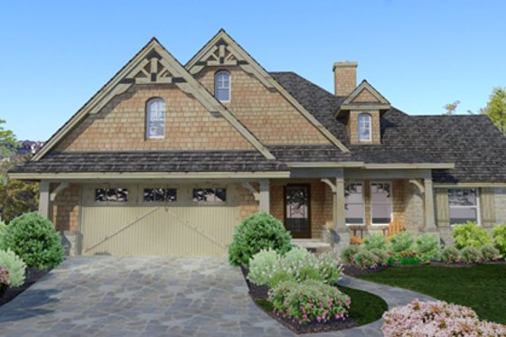 Exterior - Other Elevation for Craftsman House Plan #120-176 - 4 bed, 2 bath
