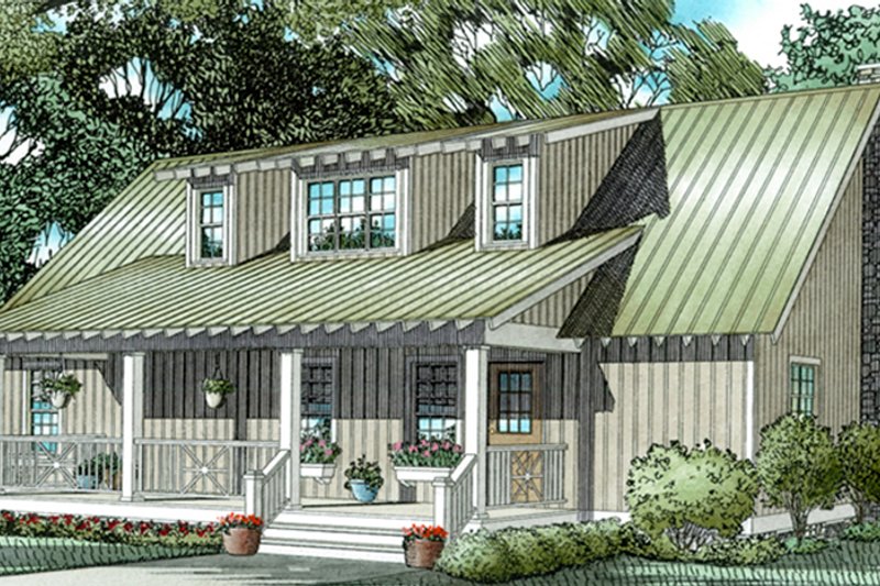 House Blueprint - Exterior - Front Elevation 4 for Country House Plan #17-3177 - 4 bed, 4 bath