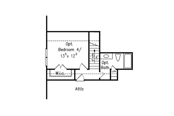 Floor Plan - Other Floor for Colonial House Plan #927-669 - 3 bed, 2 bath
