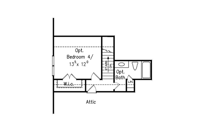Home Plan - Floor Plan - Other Floor for Colonial House Plan #927-669 - 3 bed, 2 bath