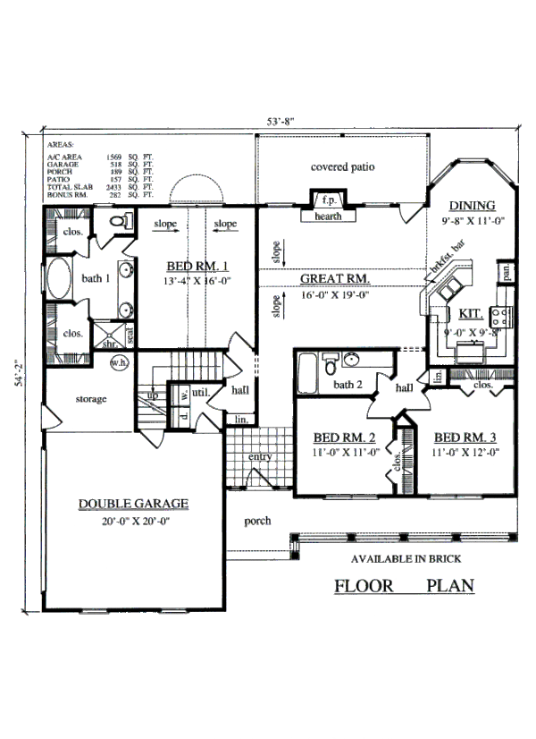 Traditional Floor Plan - Main Floor Plan #42-359