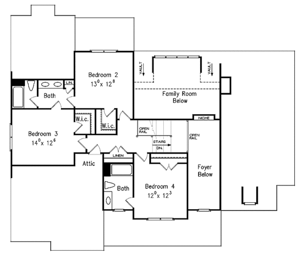 Home Plan - Country Floor Plan - Upper Floor Plan #927-278