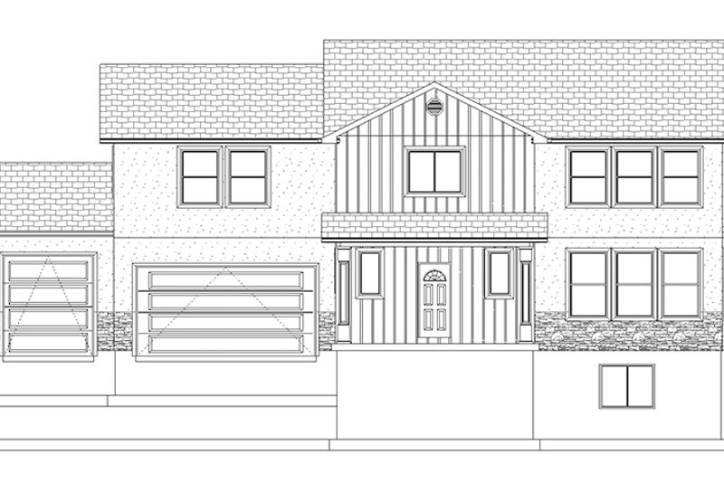 Architectural House Design - Exterior - Front Elevation 7 for Traditional House Plan #1060-15 - 4 bed, 3.5 bath