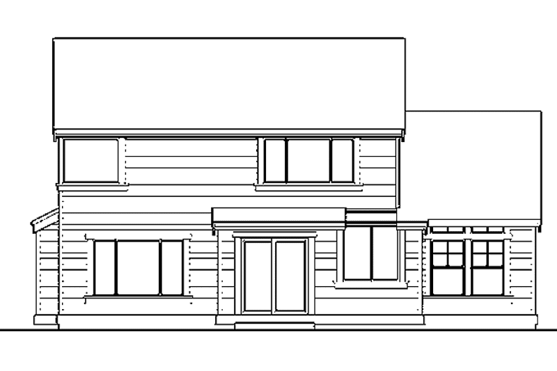Dream House Plan - Exterior - Rear Elevation for Craftsman House Plan #132-263 - 3 bed, 3 bath