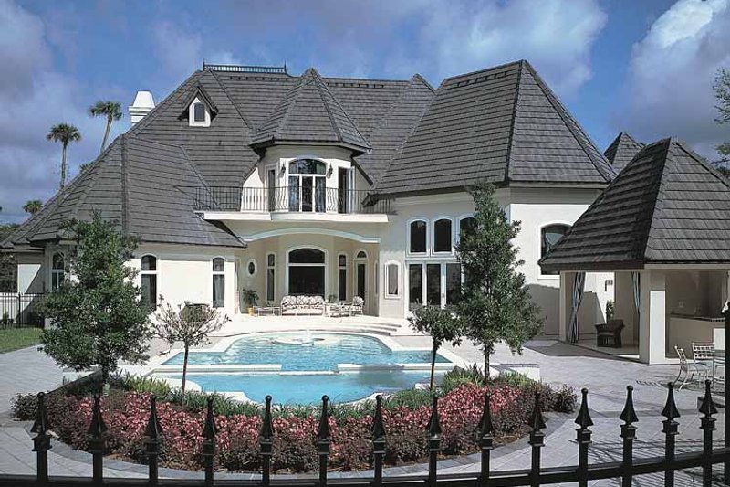 Dream House Plan - European Exterior - Rear Elevation Plan #417-563
