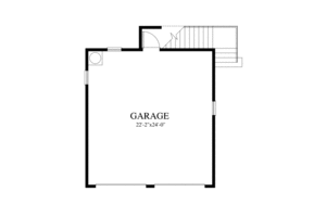 Floor Plan - Main Floor for Craftsman House Plan #426-10 - 1 bed, 1 bath