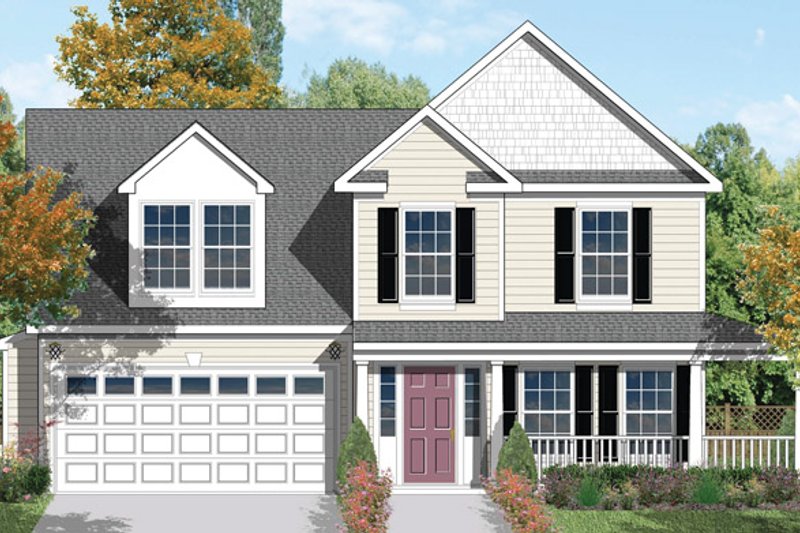 Home Plan - Country Exterior - Front Elevation Plan #1053-9