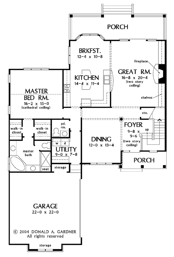 Dream House Plan - Country Floor Plan - Main Floor Plan #929-611