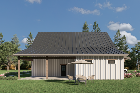 Exterior - Other Elevation 4 for Barndominium House Plan #1070-173 - 2 bed, 1 bath
