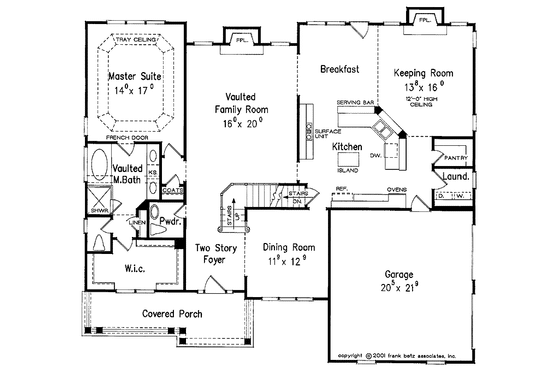 Floor Plan - Main Floor for Traditional House Plan #927-761 - 4 bed, 3.5 bath