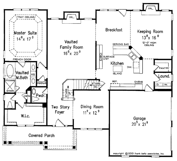 Home Plan - Traditional Floor Plan - Main Floor Plan #927-761