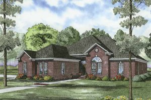 Traditional Exterior - Front Elevation Plan #17-2849