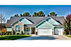 House Blueprint - Traditional Exterior - Front Elevation Plan #58-235