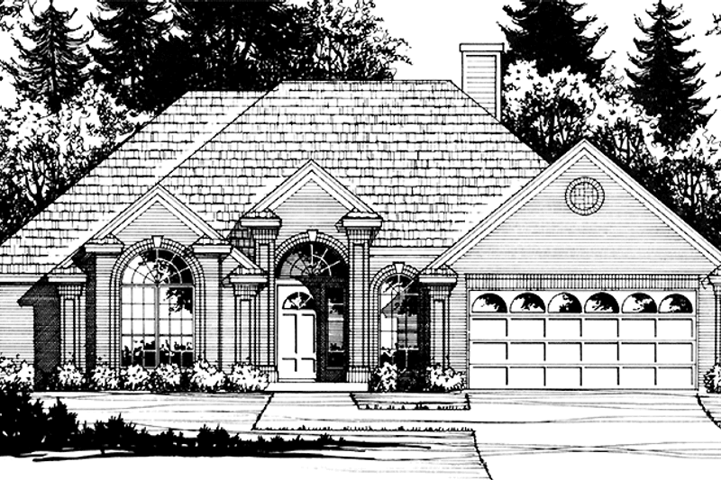 Home Plan - Ranch Exterior - Front Elevation Plan #40-460