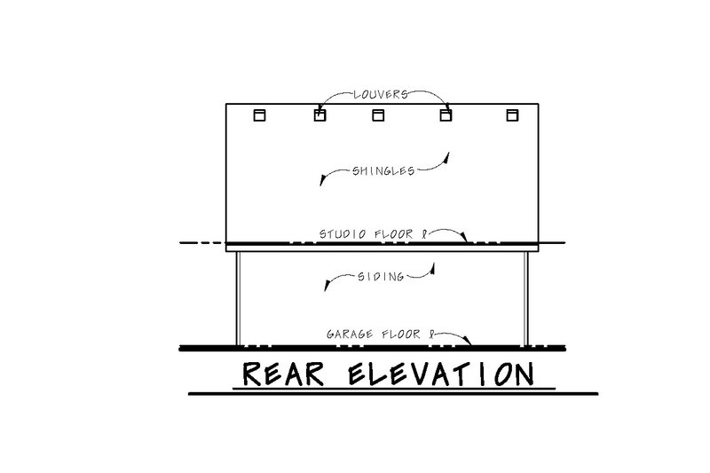 Dream House Plan - Exterior - Rear Elevation for Traditional House Plan #20-2308, 1 bath