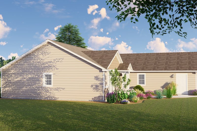 Architectural House Design - Exterior - Other Elevation for Ranch House Plan #1064-46 - 3 bed, 2 bath
