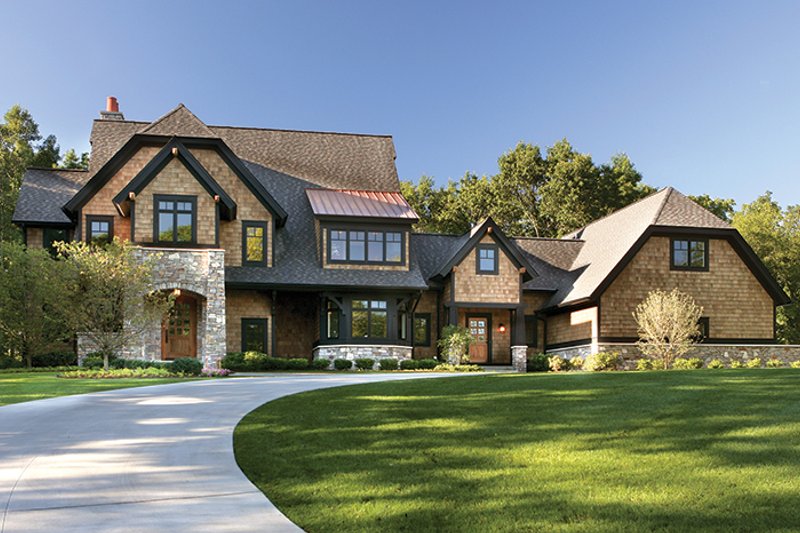 House Blueprint - Craftsman Exterior - Front Elevation Plan #928-32