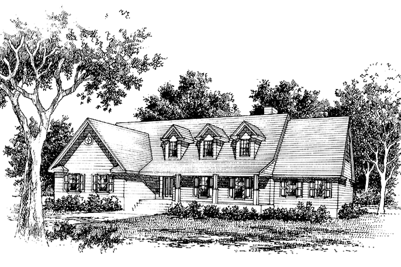 Dream House Plan - Country Exterior - Front Elevation Plan #1051-20
