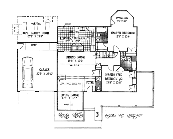 Dream House Plan - Country Floor Plan - Main Floor Plan #953-120