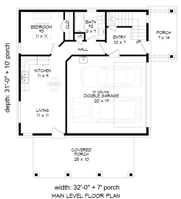 House Blueprint - Contemporary Floor Plan - Main Floor Plan #932-562