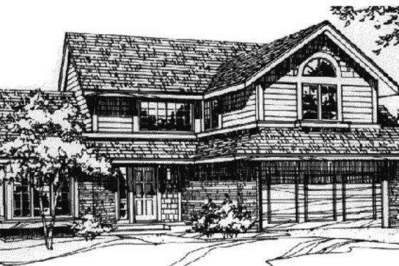 Exterior - Other Elevation for Traditional House Plan #320-378 - 3 bed, 2.5 bath