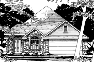 House Plan Design - European Exterior - Front Elevation Plan #472-433
