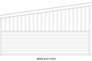 Exterior - Rear Elevation for Contemporary House Plan #932-929, 0 bath