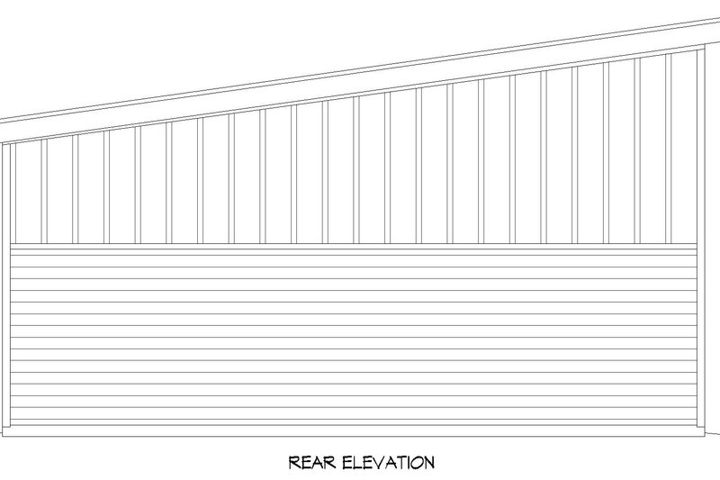 Dream House Plan - Exterior - Rear Elevation for Contemporary House Plan #932-929, 0 bath
