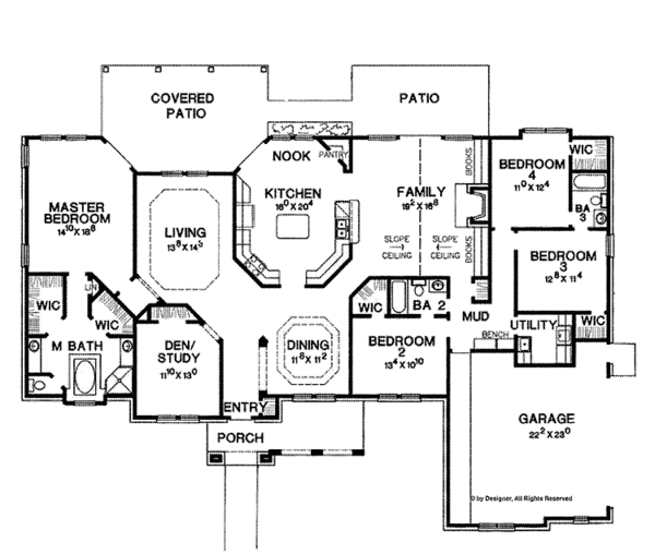 House Plan Design - Mediterranean Floor Plan - Main Floor Plan #472-307
