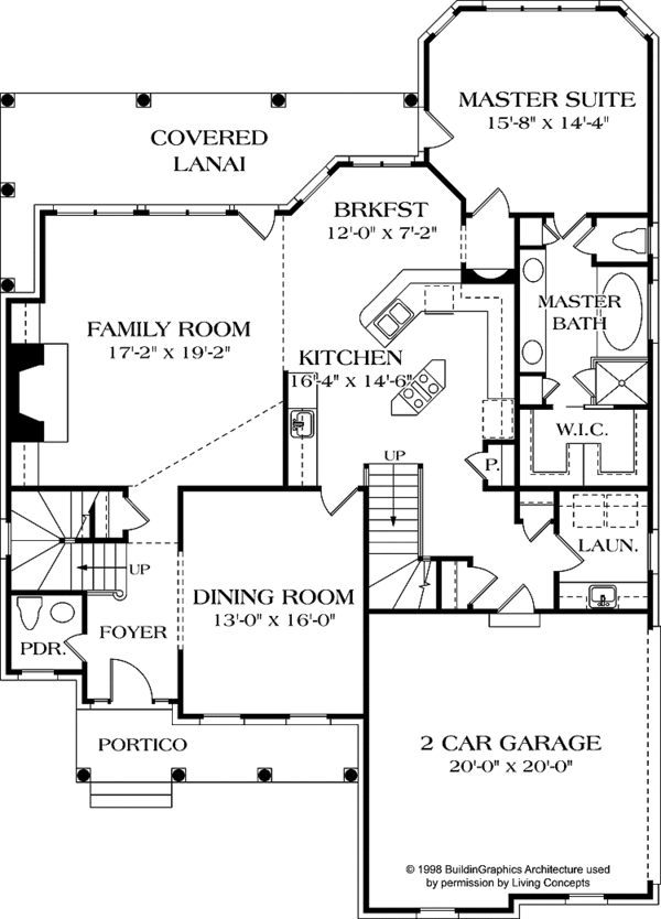 Dream House Plan - Country Floor Plan - Main Floor Plan #453-555