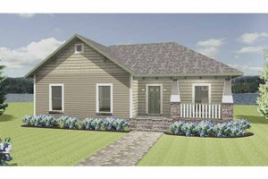 Craftsman Exterior - Front Elevation Plan #44-217