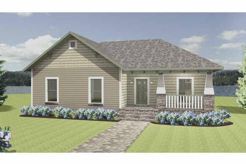 House Design - Craftsman Exterior - Front Elevation Plan #44-217