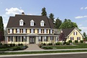 Colonial Style House Plan - 4 Beds 3.5 Baths 6130 Sq/Ft Plan #48-663 