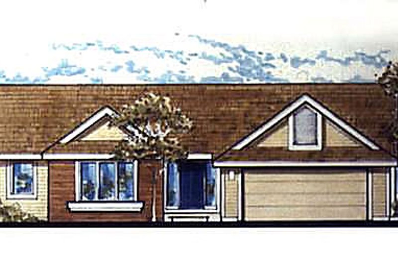 Home Plan - Exterior - Other Elevation for Ranch House Plan #320-470 - 2 bed, 2 bath
