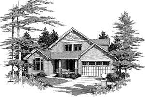 Exterior - Front Elevation 3 for Craftsman House Plan #48-765 - 4 bed, 2.5 bath