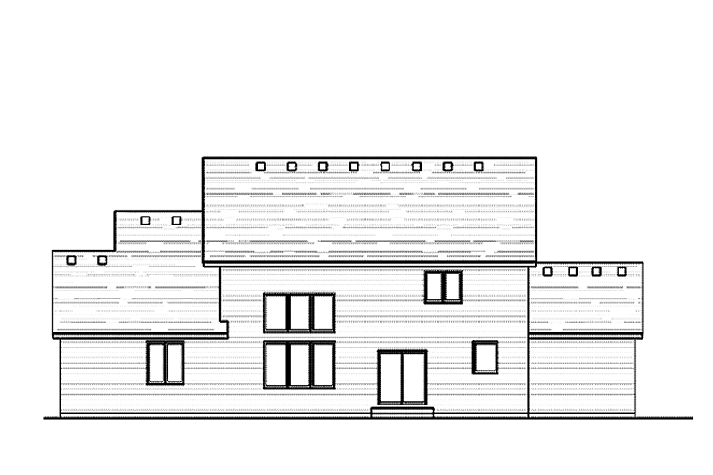 Home Plan - Exterior - Rear Elevation for Colonial House Plan #51-1037 - 4 bed, 2.5 bath
