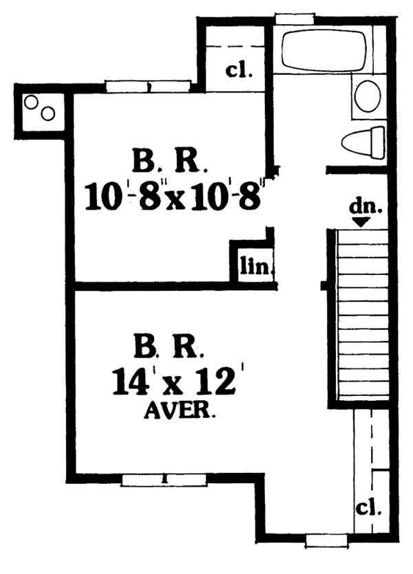 House Plan Design - Country Floor Plan - Upper Floor Plan #456-51